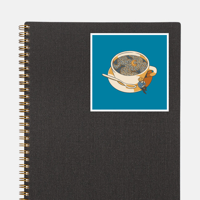 Starry Night Coffee-None-Glossy-Sticker-tobefonseca