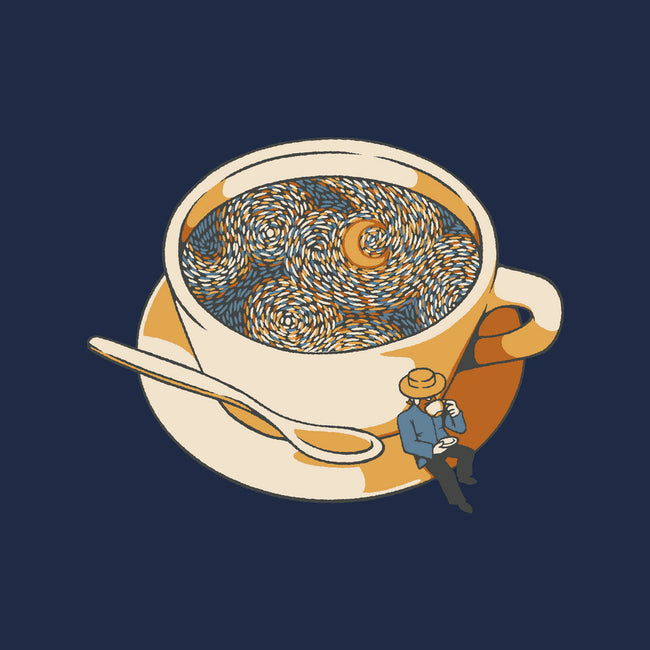 Starry Night Coffee-None-Fleece-Blanket-tobefonseca