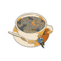 Starry Night Coffee-None-Fleece-Blanket-tobefonseca