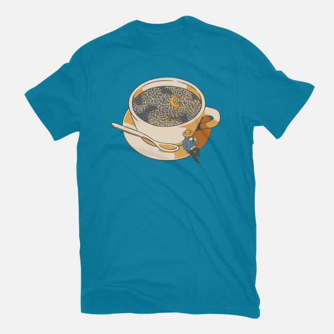 Starry Night Coffee-Mens-Heavyweight-Tee-tobefonseca