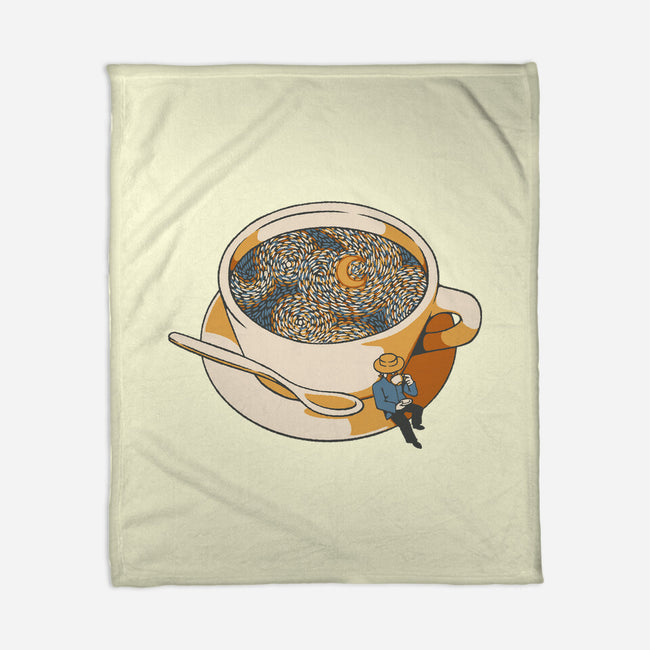 Starry Night Coffee-None-Fleece-Blanket-tobefonseca