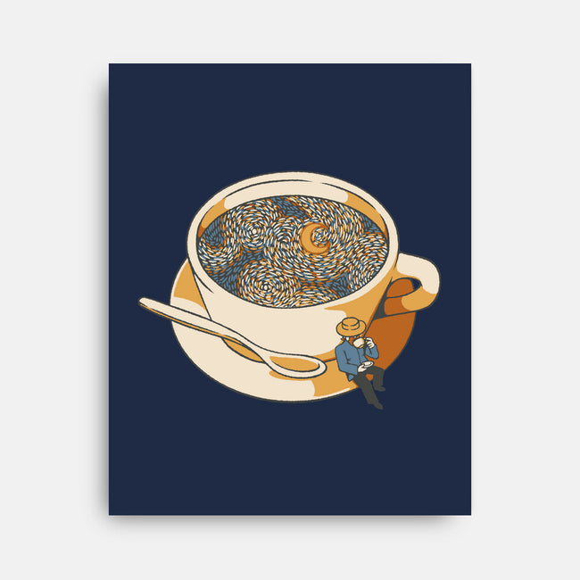 Starry Night Coffee-None-Stretched-Canvas-tobefonseca