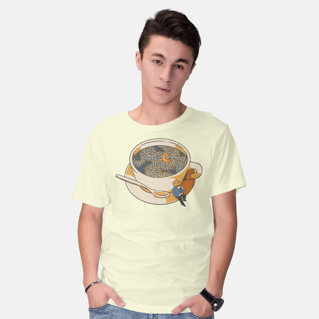 Starry Night Coffee-Mens-Basic-Tee-tobefonseca