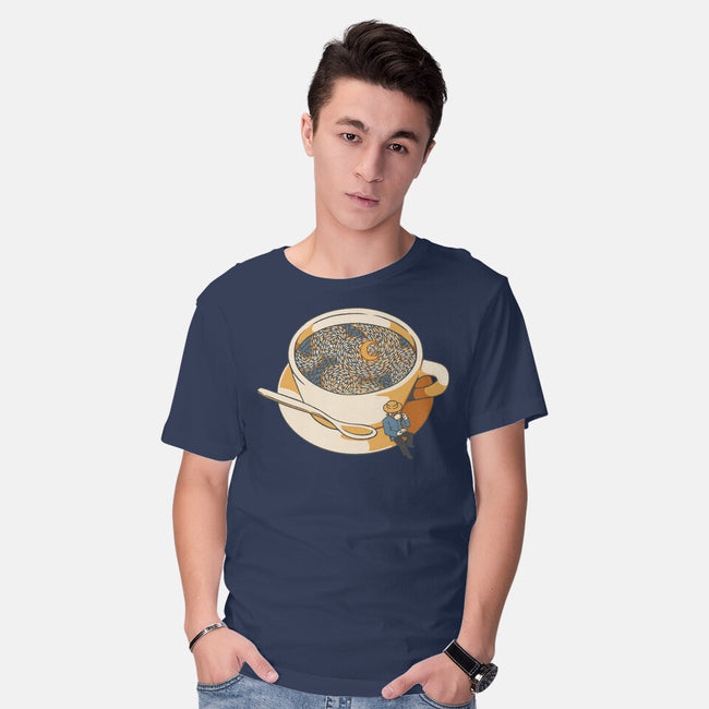 Starry Night Coffee-Mens-Basic-Tee-tobefonseca