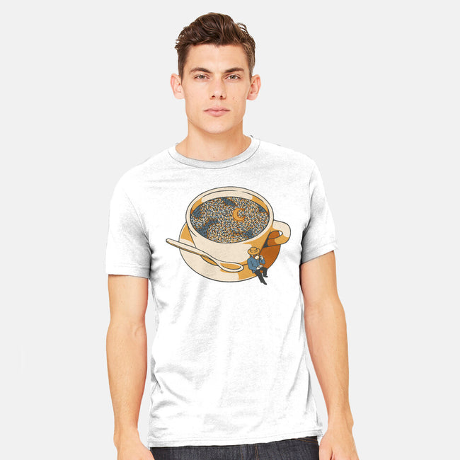 Starry Night Coffee-Mens-Heavyweight-Tee-tobefonseca