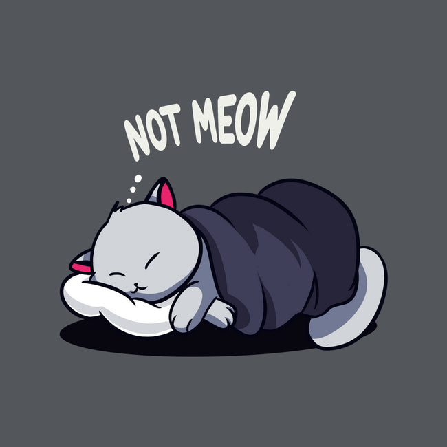 Not Meow-None-Removable Cover-Throw Pillow-fanfabio