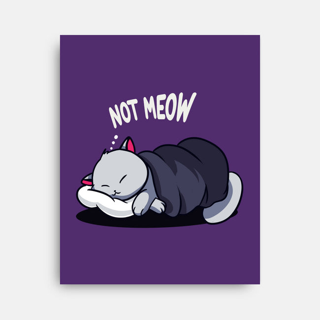 Not Meow-None-Stretched-Canvas-fanfabio