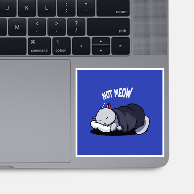 Not Meow-None-Glossy-Sticker-fanfabio