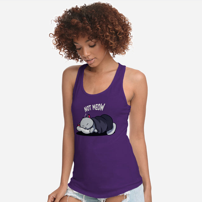 Not Meow-Womens-Racerback-Tank-fanfabio