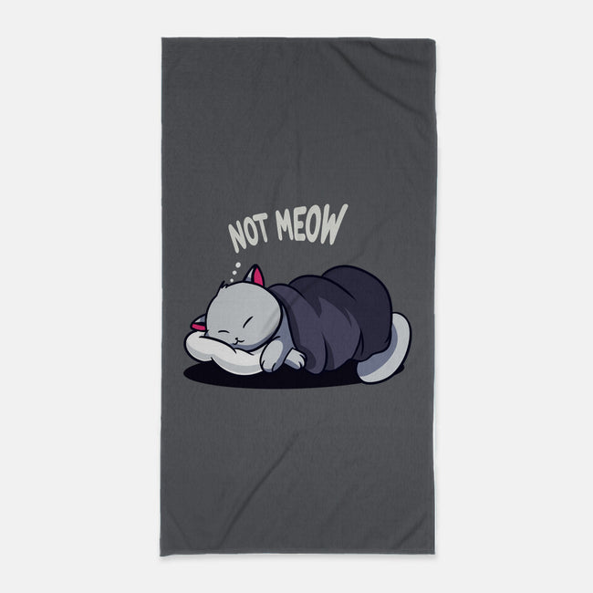 Not Meow-None-Beach-Towel-fanfabio