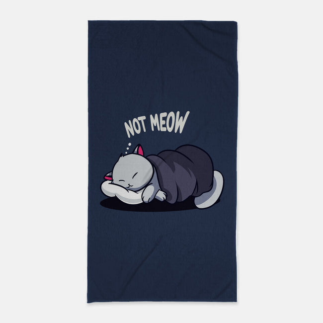 Not Meow-None-Beach-Towel-fanfabio