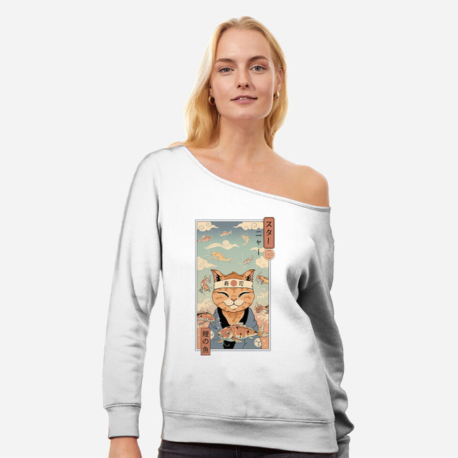 Koi Dreamer-Womens-Off Shoulder-Sweatshirt-vp021