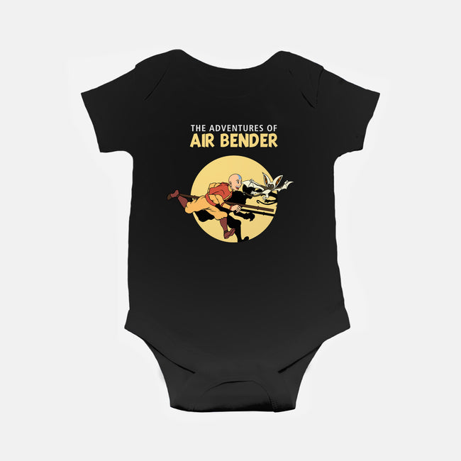 The Adventures Of Air Bender-Baby-Basic-Onesie-joerawks