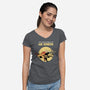 The Adventures Of Air Bender-Womens-V-Neck-Tee-joerawks