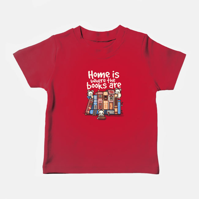 Home Is Where The Books Are-Baby-Basic-Tee-NemiMakeit