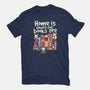 Home Is Where The Books Are-Unisex-Basic-Tee-NemiMakeit