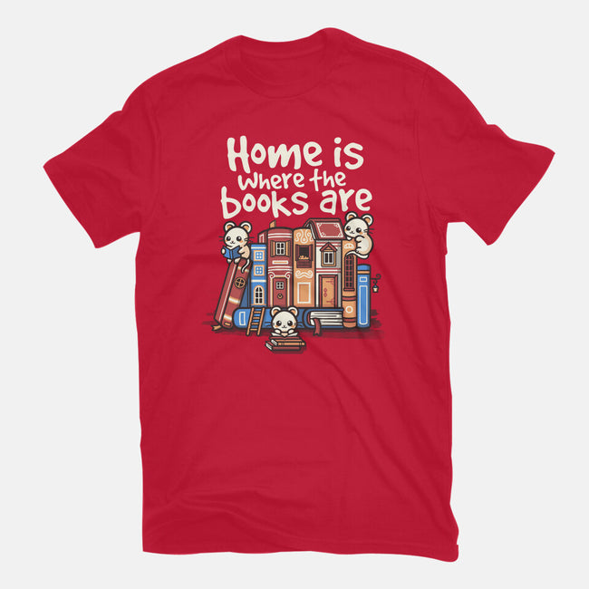 Home Is Where The Books Are-Mens-Premium-Tee-NemiMakeit