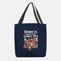 Home Is Where The Books Are-None-Basic Tote-Bag-NemiMakeit