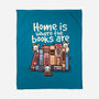 Home Is Where The Books Are-None-Fleece-Blanket-NemiMakeit