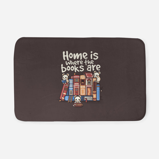 Home Is Where The Books Are-None-Memory Foam-Bath Mat-NemiMakeit