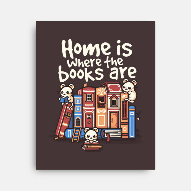 Home Is Where The Books Are-None-Stretched-Canvas-NemiMakeit