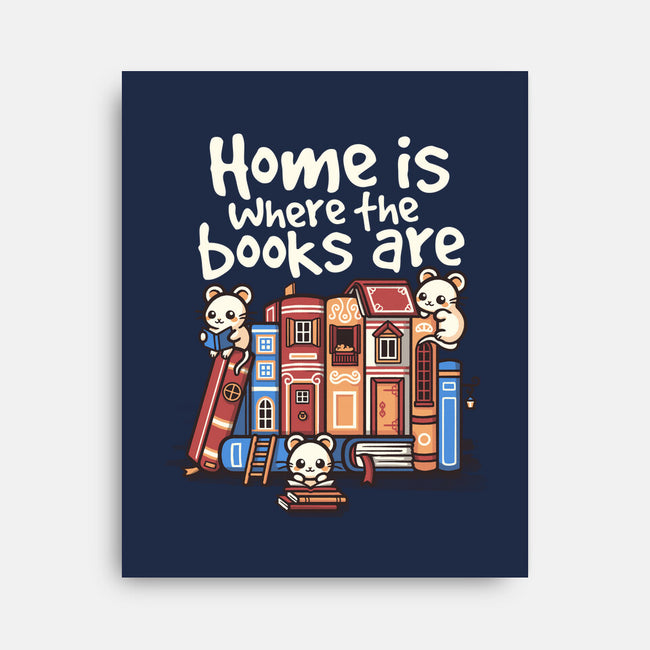 Home Is Where The Books Are-None-Stretched-Canvas-NemiMakeit