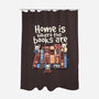 Home Is Where The Books Are-None-Polyester-Shower Curtain-NemiMakeit