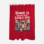 Home Is Where The Books Are-None-Polyester-Shower Curtain-NemiMakeit