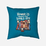 Home Is Where The Books Are-None-Removable Cover-Throw Pillow-NemiMakeit