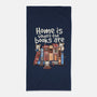 Home Is Where The Books Are-None-Beach-Towel-NemiMakeit