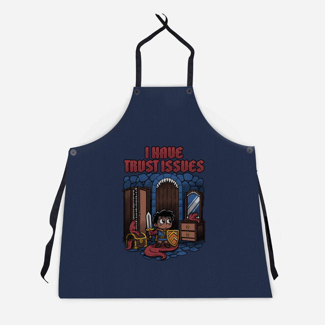 RPG Trust Issues-Unisex-Kitchen-Apron-Studio Mootant