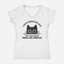 Poor Life Choices-Womens-V-Neck-Tee-kg07