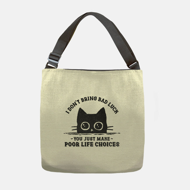 Poor Life Choices-None-Adjustable Tote-Bag-kg07