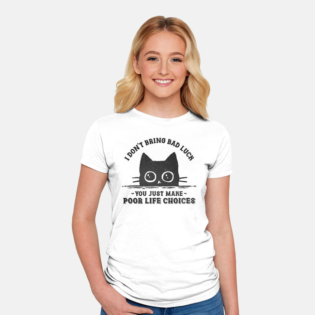 Poor Life Choices-Womens-Fitted-Tee-kg07