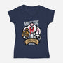 Spring Killer Rabbit-Womens-V-Neck-Tee-jrberger