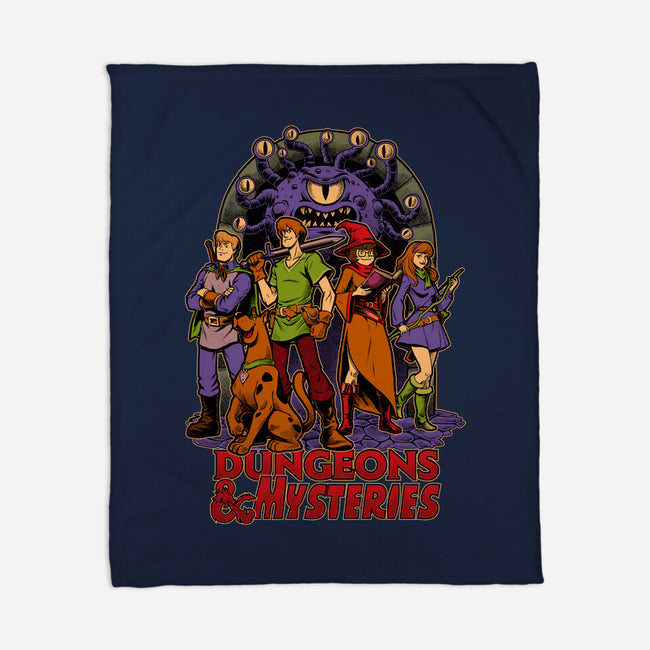 Dungeons And Mysteries-None-Fleece-Blanket-Studio Mootant