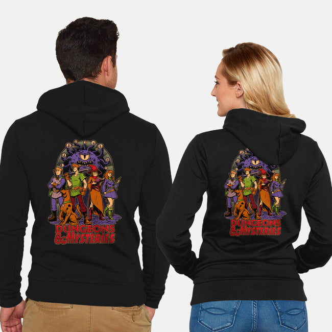 Dungeons And Mysteries-Unisex-Zip-Up-Sweatshirt-Studio Mootant