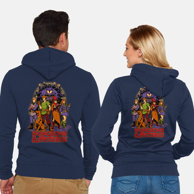 Dungeons And Mysteries-Unisex-Zip-Up-Sweatshirt-Studio Mootant