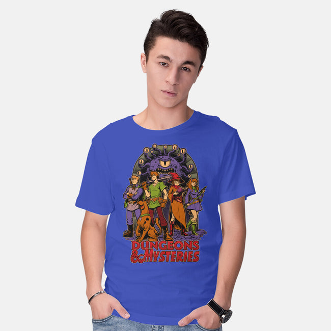 Dungeons And Mysteries-Mens-Basic-Tee-Studio Mootant