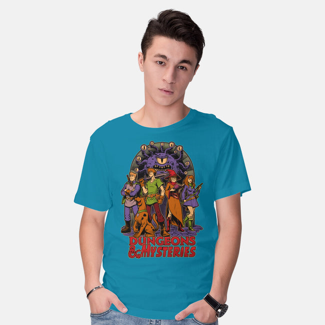 Dungeons And Mysteries-Mens-Basic-Tee-Studio Mootant