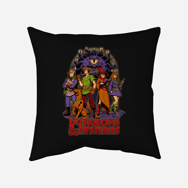 Dungeons And Mysteries-None-Removable Cover-Throw Pillow-Studio Mootant