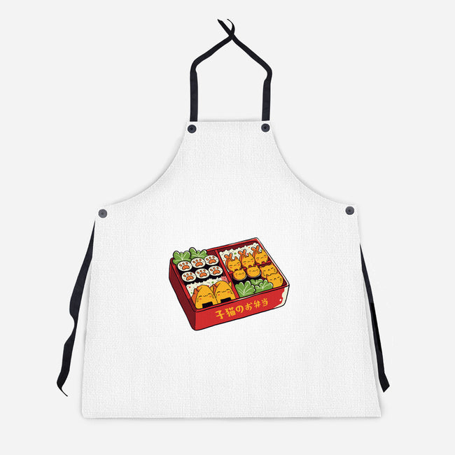 Purrfect Bento Kawaii Cats-Unisex-Kitchen-Apron-tobefonseca