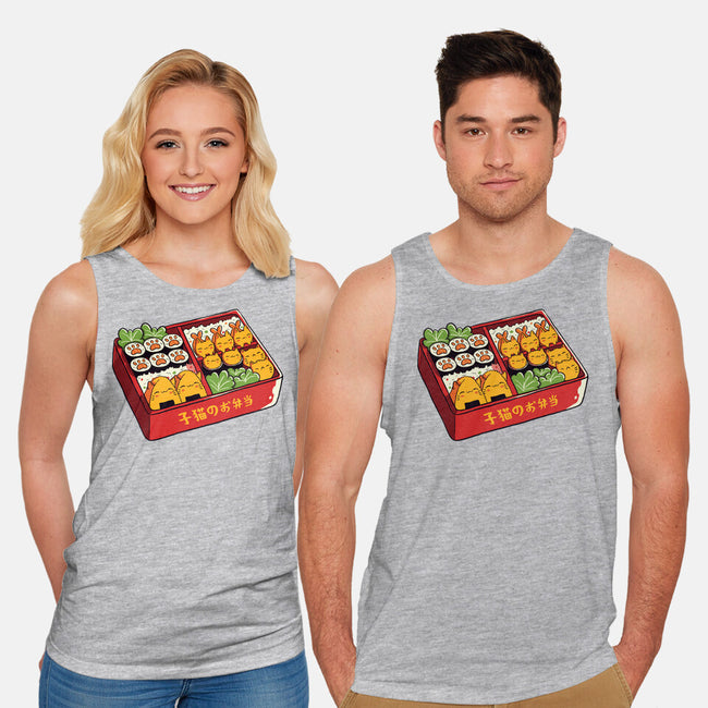 Purrfect Bento Kawaii Cats-Unisex-Basic-Tank-tobefonseca