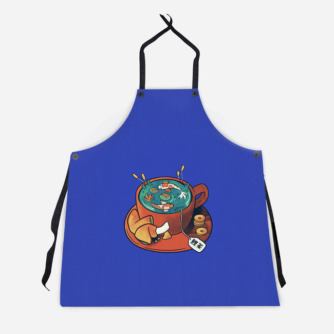 Koi Tea Zen Break-Unisex-Kitchen-Apron-tobefonseca