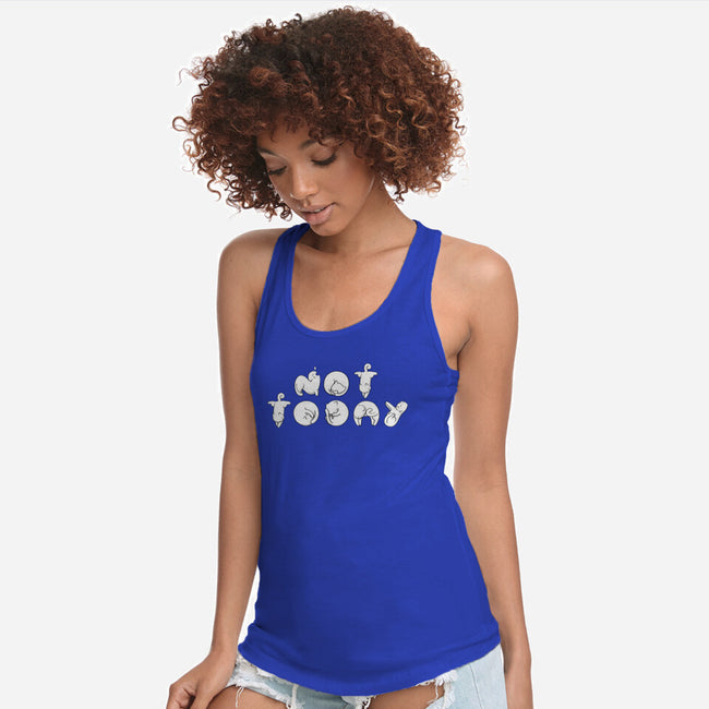 Lazy Cats-Womens-Racerback-Tank-naomori