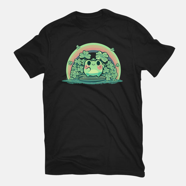 Lucky Little Frog-Mens-Heavyweight-Tee-TechraNova