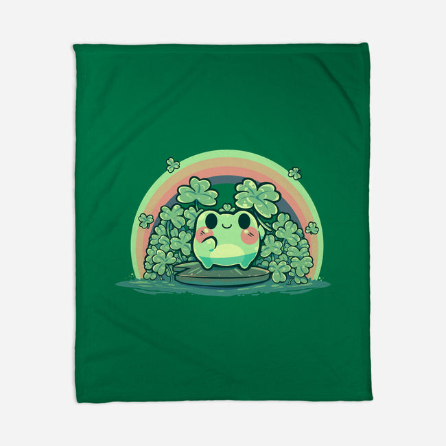 Lucky Little Frog-None-Fleece-Blanket-TechraNova