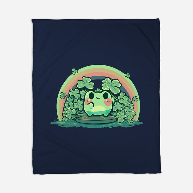 Lucky Little Frog-None-Fleece-Blanket-TechraNova