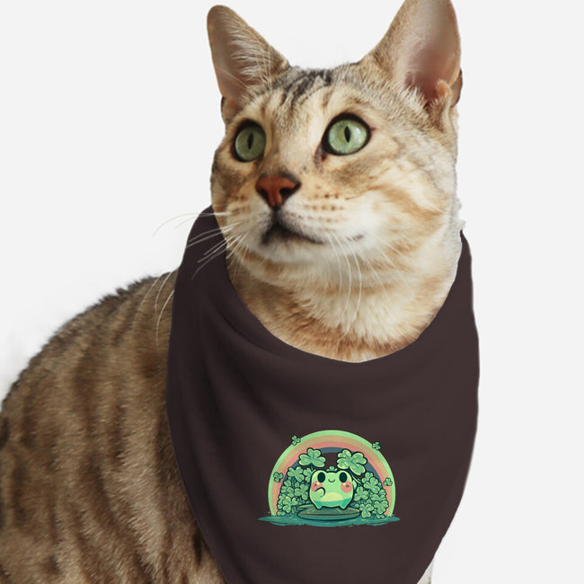 Lucky Little Frog-Cat-Bandana-Pet Collar-TechraNova