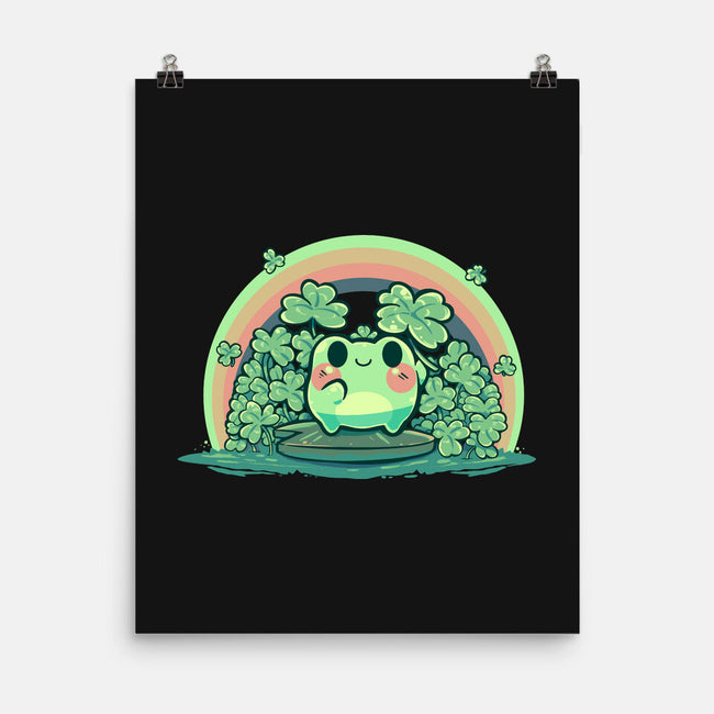 Lucky Little Frog-None-Matte-Poster-TechraNova